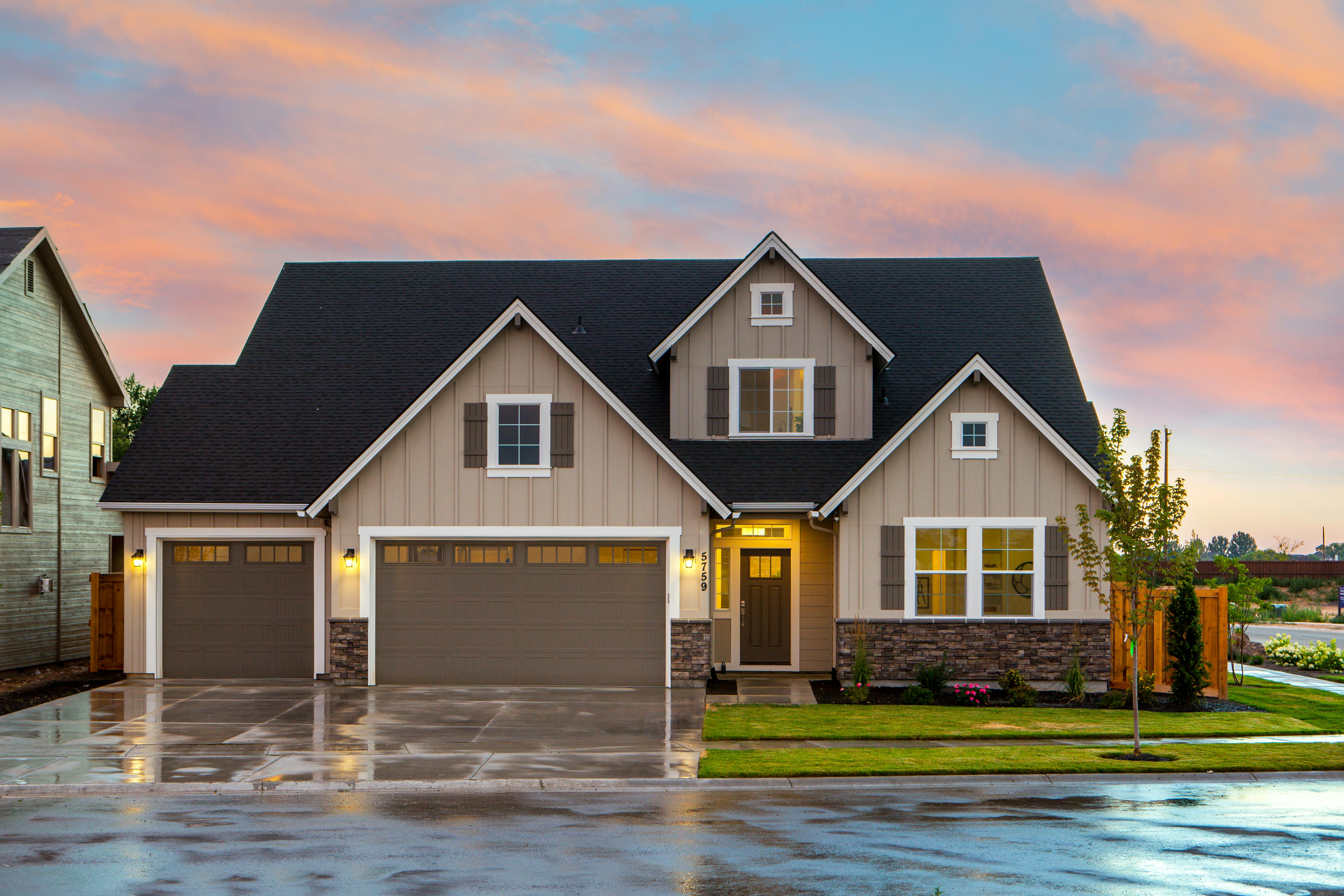 Modern home with professional garage door installation in Oceanside, CA